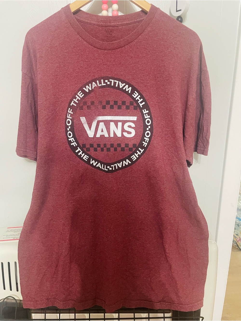 Vans Maroon Graphic Logo Tee
